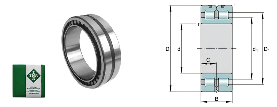 Available SL024948-A-C3-3S Double Row Full Complement Cylindrical Roller Bearing